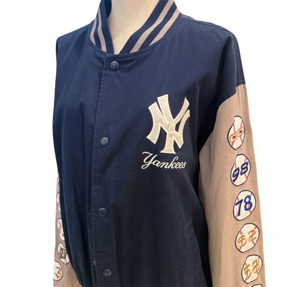 Yankees Navy and Tan Varsity Jacket
